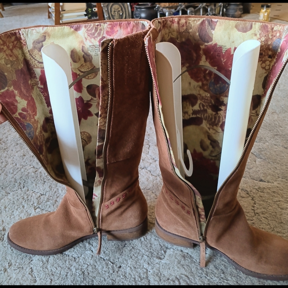 🖤 Nine West Vintage America Collection Leather Boots Take It Easy 8.5 Brown - Picture 11 of 15